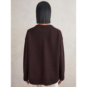 REISS Ella Wool-Cashmere Crew-Neck Jumper
